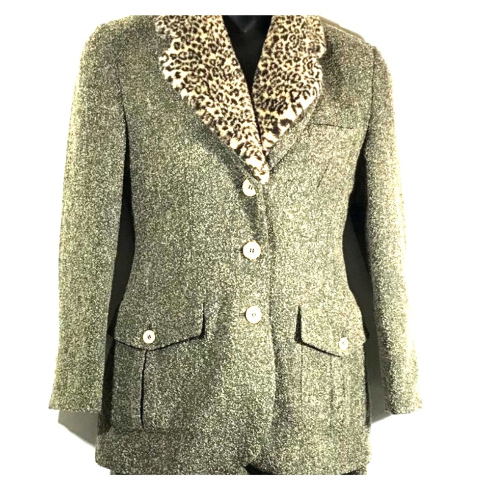 Apriori Womens Green Blazer Jacket Size 8